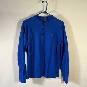 Polo Ralph Lauren Royal Blue Henley Boy’s Long Sleeve Shirt